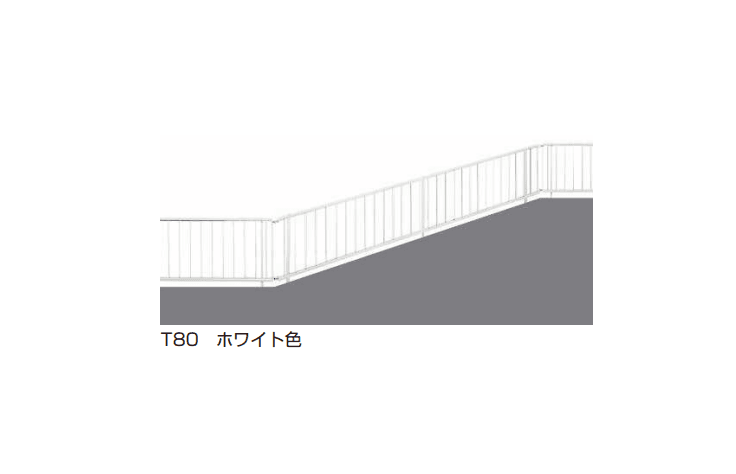 シンプレオ フェンスTK型〈傾斜地用〉たて格子15本5