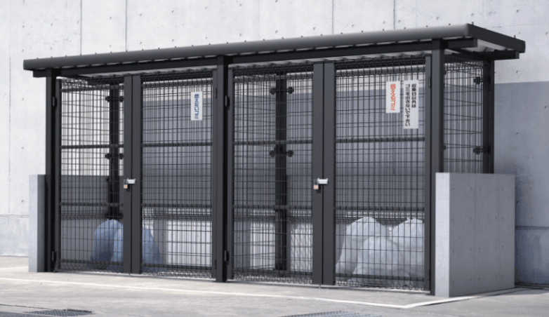 三協アルミの「ダスティンG メッシュタイプ ブロック囲いタイプ 開き戸仕様 折板屋根 【2022年版】」のサブ画像1