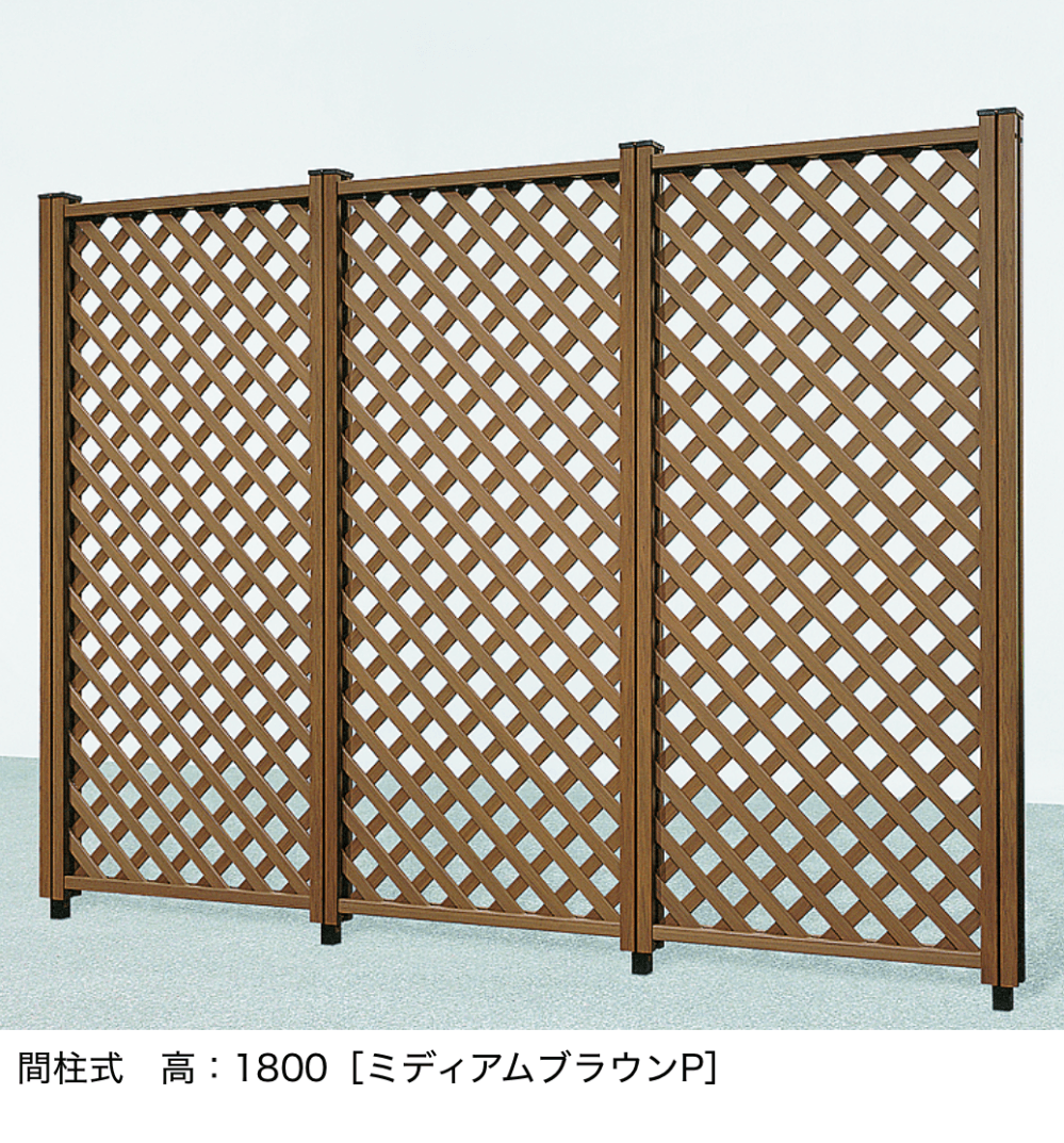 LIXILの「【間柱式】木樹脂フェンス 5型 【密ラチス】」のサブ画像2