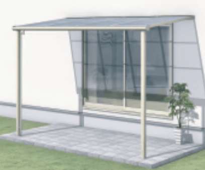 三協アルミの「ST特注品テラス(F型 柱付き式 600タイプ 標準納まり)【2023年版】」