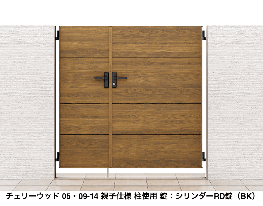 LIXILの「開き門扉AA YM1型(木調)」のサブ画像1