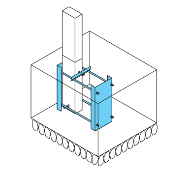 LIXILの「偏芯基礎部材(カーポート基礎部分)」