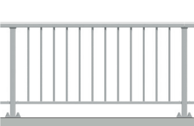 三協アルミの「角ビームタイプ ベースプレート納まり 転落防止柵(P種)(113) 【2022年版】」