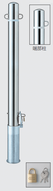 三協アルミの「ビポールBP フック固定型 取り外し式 中間柱 交換ポール(補修用) φ48.6 【2022年版】」