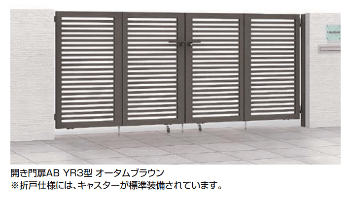 LIXILの「3枚、4枚折戸可能門扉【2023年版】」のサブ画像1
