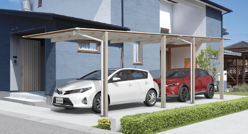 三協アルミの「スカイリード 片側支持タイプ(耐積雪量20cm仕様:基本・奥行連結)【2022年版】」のサブ画像1