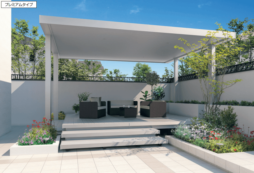 三協アルミの「ビームス N型(サイドパネルなし:基本・奥行連結)【2023年版】」のサブ画像1