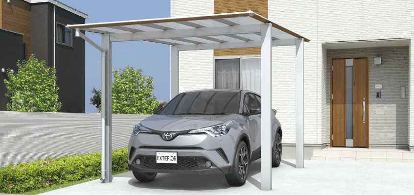 三協アルミ スカイリード 両側支持タイプ(耐積雪量20cm仕様:1台用基本・奥行連結・奥行片寄せ)【2023年版】3