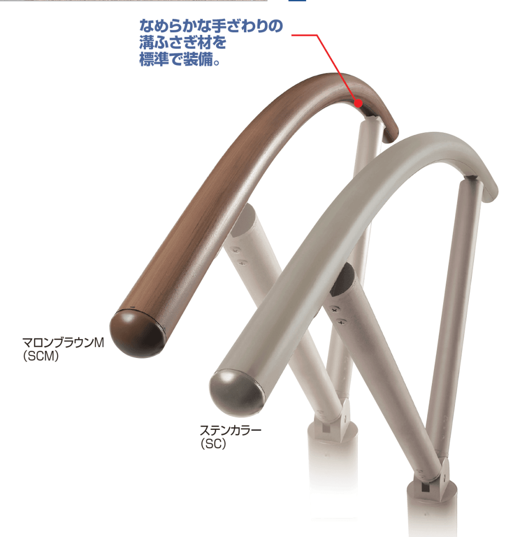 四国化成の「手すり セイフティビーム アーチユニット Φ38mm【2023年版】」のサブ画像2