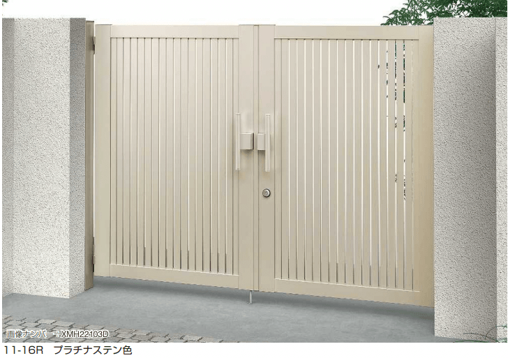 YKK APの「電気錠付共用門扉 シンプレオ 門扉4型【2023年版】」