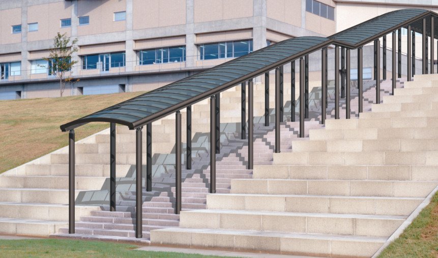 三協アルミの「ブレラウェイS 両支持タイプ 積雪地域型 傾斜基本ユニット 【2022年版】」