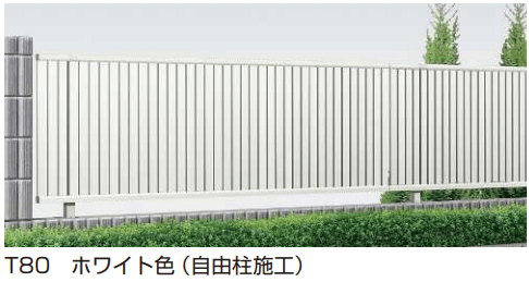 YKK APの「シンプレオ フェンス4F型 たて太格子【2023年版】」のサブ画像1