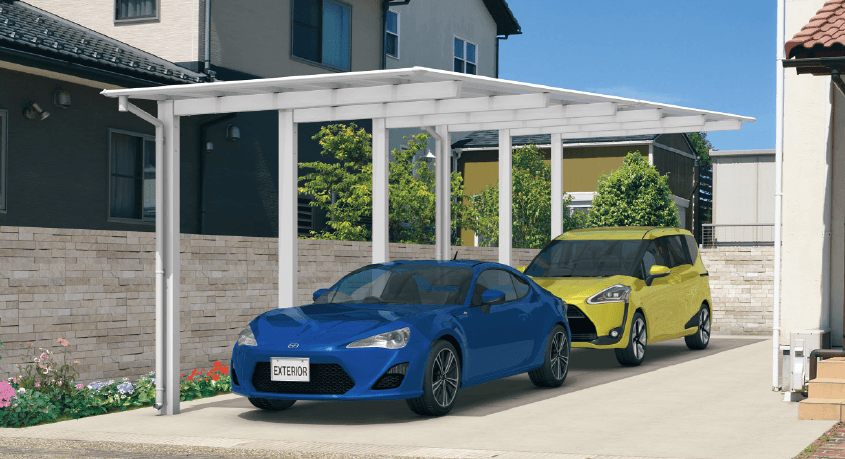 三協アルミの「スカイリード 片側支持タイプ(耐積雪量30cm仕様:基本・奥行連結)【2023年版】」のサブ画像1