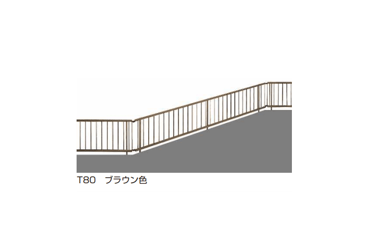 シンプレオ フェンスTK型〈傾斜地用〉たて格子15本2