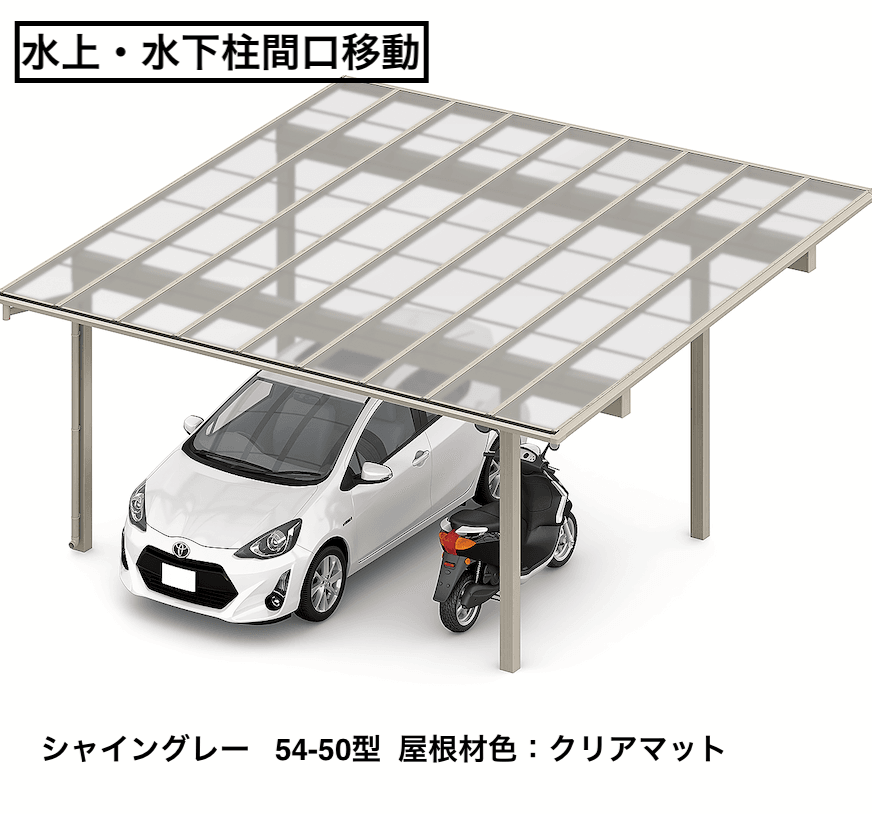 LIXILの「フーゴFプラス 2台用 柱間口移動」のサブ画像3