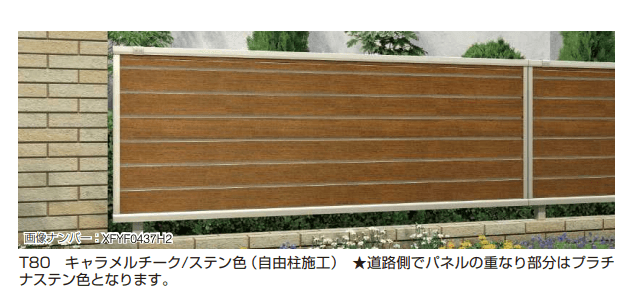YKK APの「ルシアス フェンスF02型 横目隠し【2023年版】」