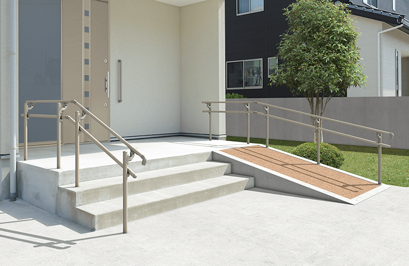 三協アルミの「エトランポS1型フリー支柱タイプ/フロント笠木納まり【2022年版】」