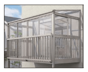 LIXILの「サニージュ F型 アルミバルコニー納まり(柱建て式)メーター【2022年版】」