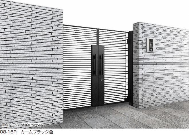 YKK APの「電気錠付共用門扉 シャローネ 門扉SA01型 【2022年版】」