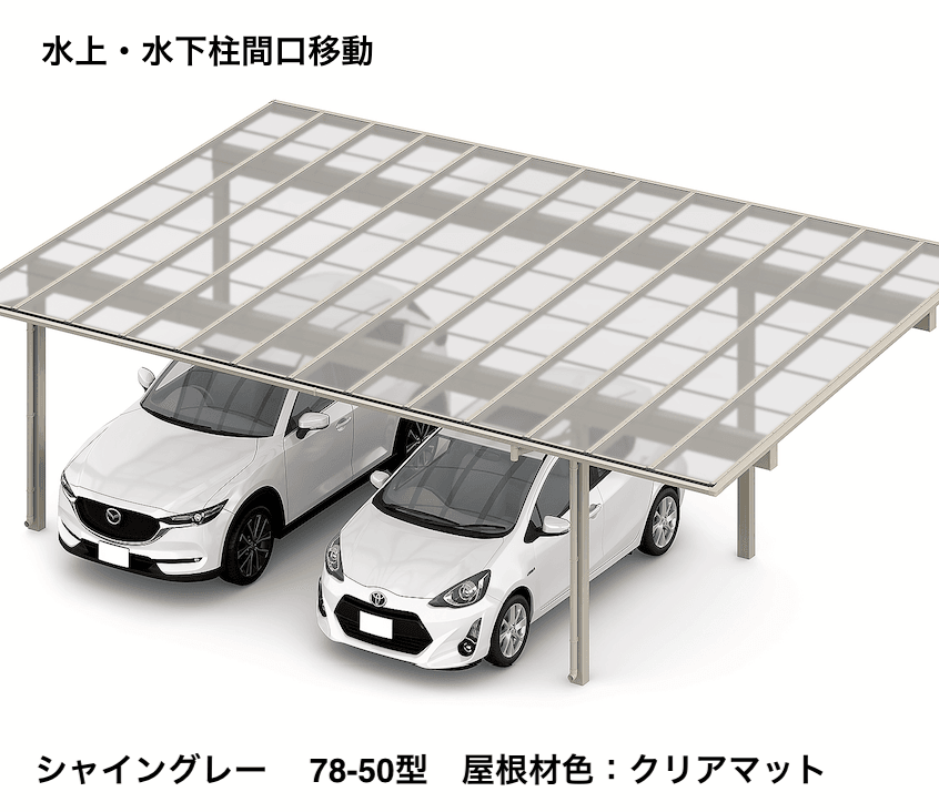LIXILの「フーゴFプラス 3台用 柱間口移動【2023年版】」のサブ画像11