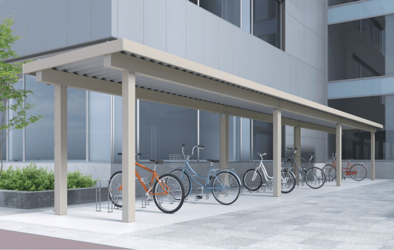 三協アルミの「折板サイクルポート オープンタイプ 【2022年版】」
