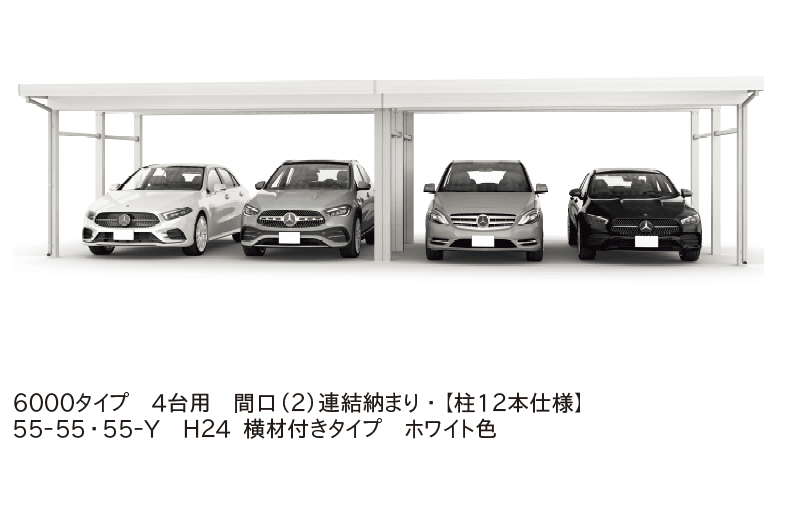 YKK APの「ジーポートPro 6000タイプ 4台以上用(奥行(2)連結・間口(2)連結)【2023年版】」のサブ画像3