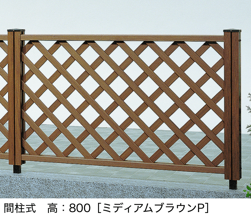 LIXILの「【間柱式】木樹脂フェンス 1型 【ラチス】」のサブ画像1