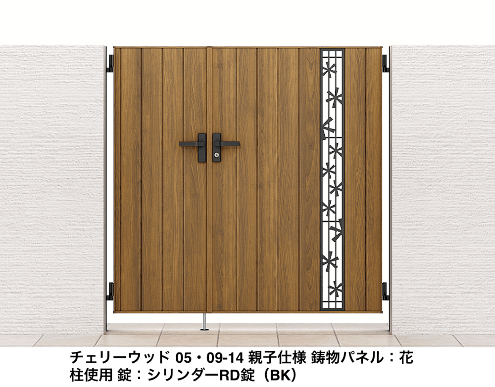 LIXILの「開き門扉AA TS2型(木調)【2022年版】」のサブ画像1