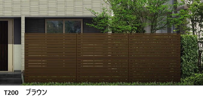 YKK APの「シンプレオ スクリーンフェンス YS3S型 横スリット」のサブ画像1