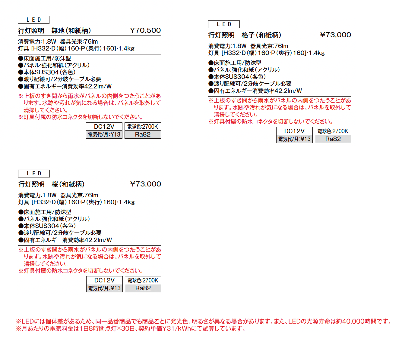 行灯照明_価格_1