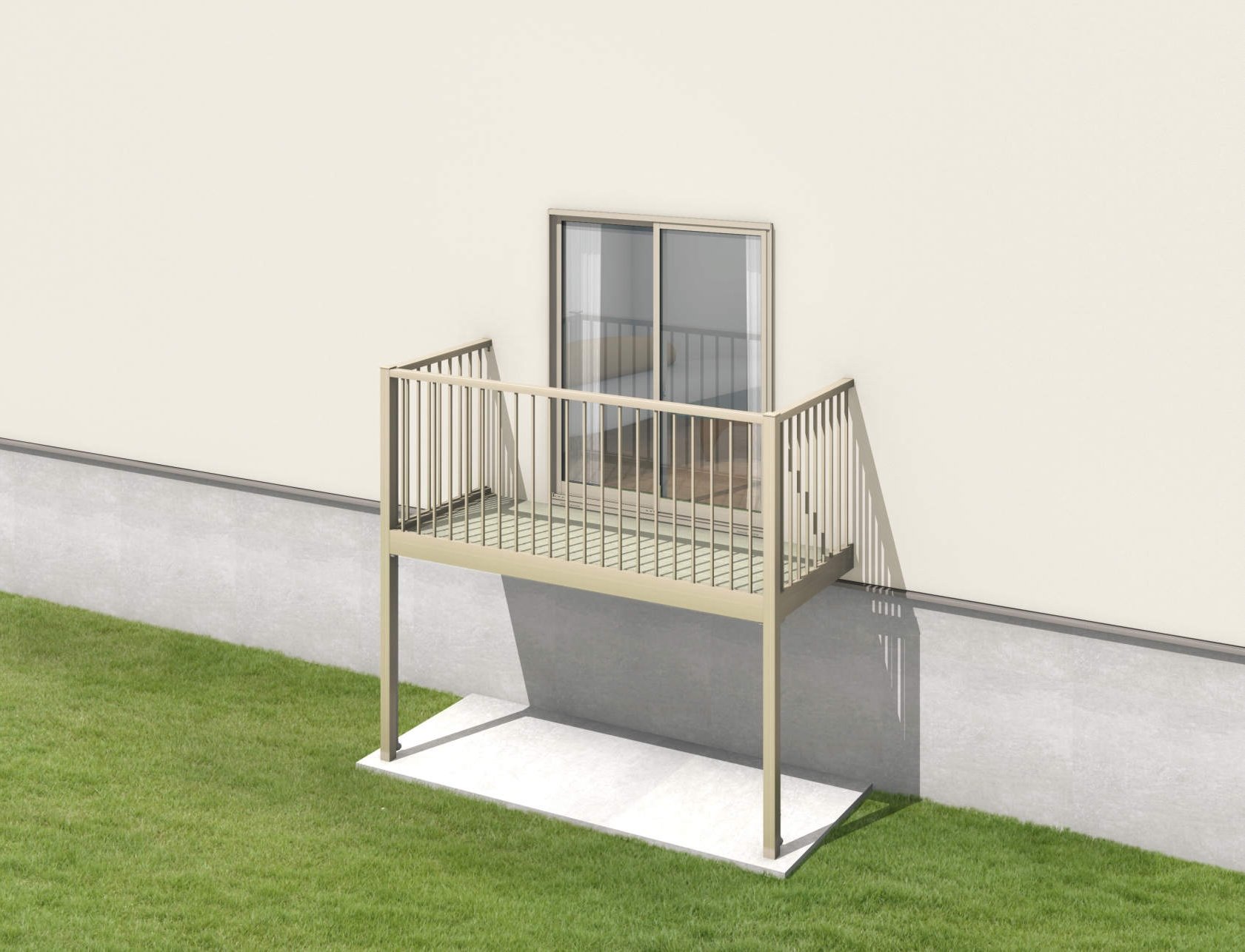 三協アルミの「オルネ(柱建て式 ショートタイプ〈たて格子〉)」