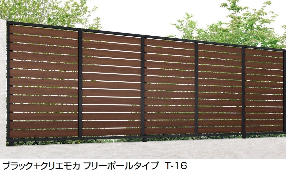 LIXILの「フェンスAB YS3-K型(片面木調・横スリット③)」のサブ画像5