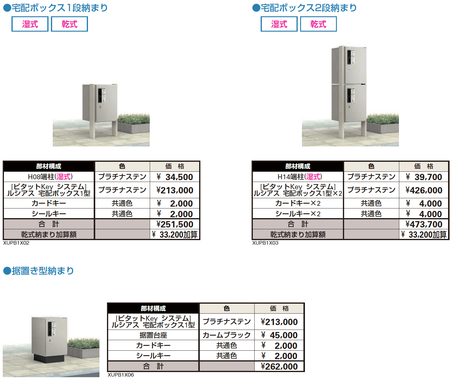 ルシアス 宅配ボックス1型【2023年版】_価格_2