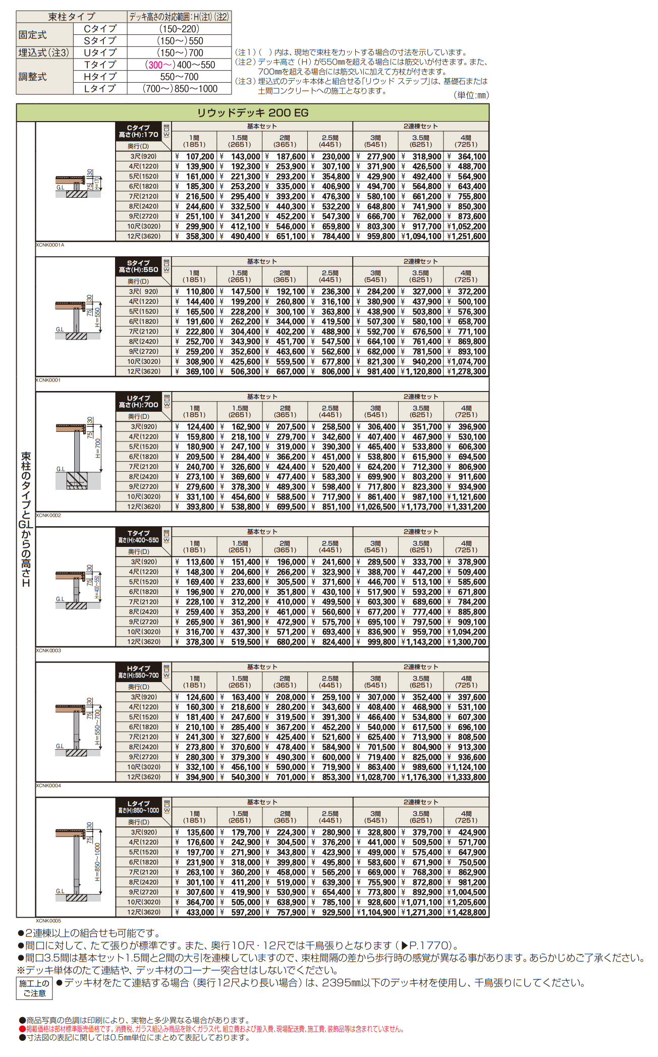 リウッドデッキ 200 EG【2024年版】_価格_1