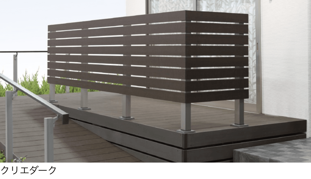 LIXILの「デザイナーズパーツフェンス デッキ仕様 デッキDS・樹ら楽ステージ専用」