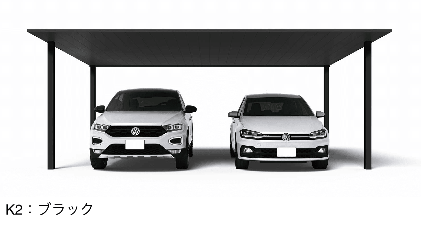 YKK APの「プレーンルーフ 600タイプ 2台用 単体セット」のサブ画像3