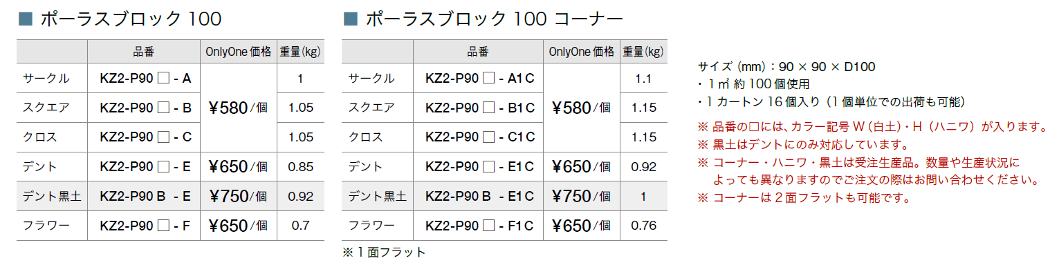 ポーラスブロック100【2023年版】_価格_1