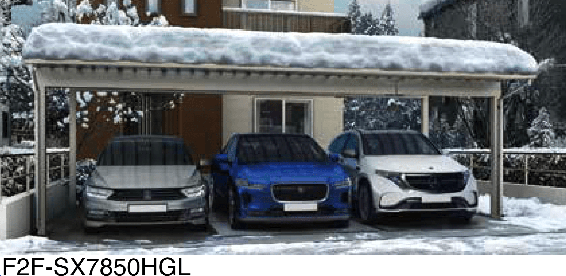 大仙の「アーバンルーフⅡ ストロングタイプ50 カーポート:基本(1台用)/ワイドタイプ(2台用)/ジャンボタイプ(3台用)」のサブ画像2