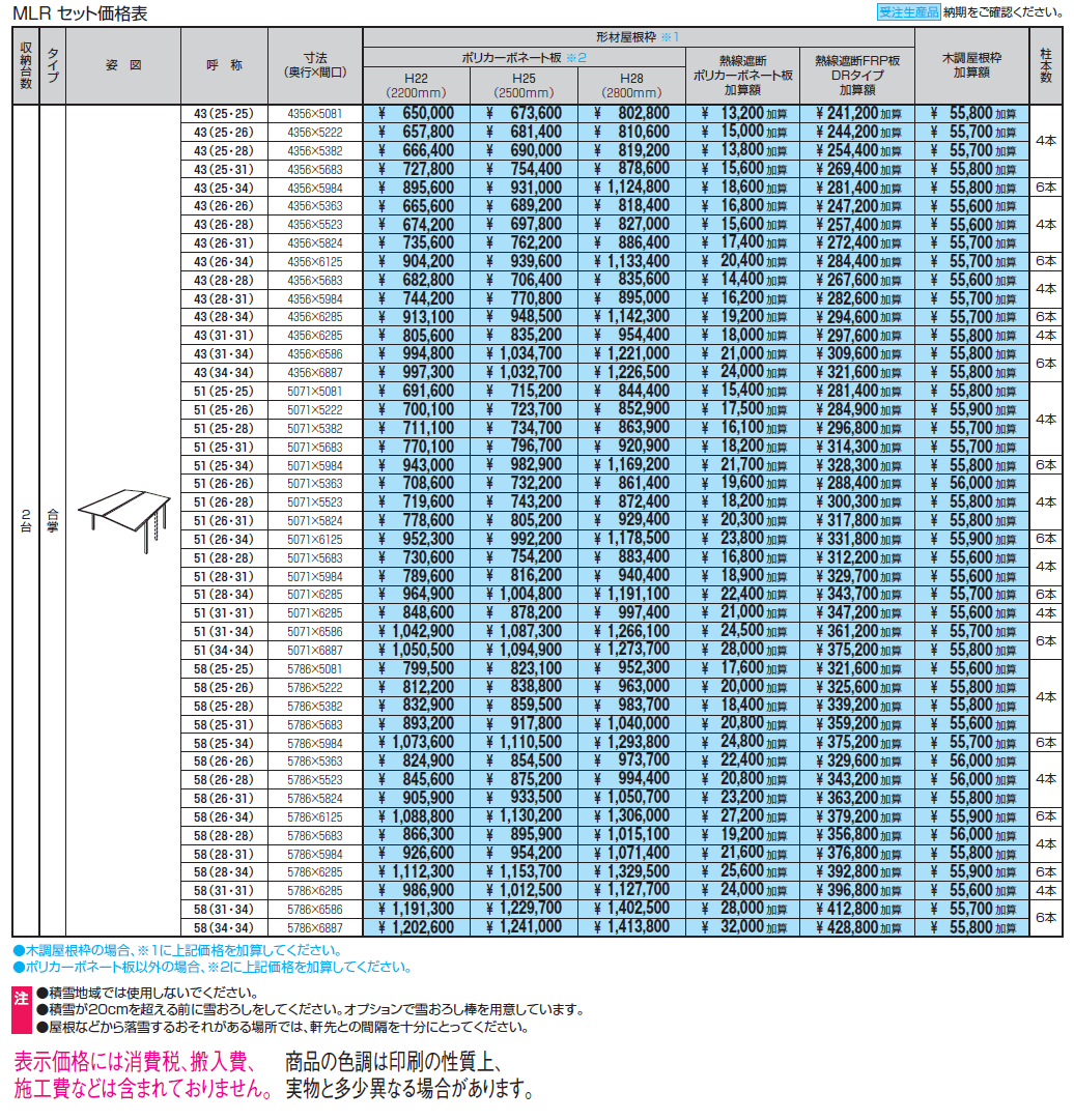 ニューマイリッシュ 通常勾配(奥行延長・合掌)【2024年版】_価格_2