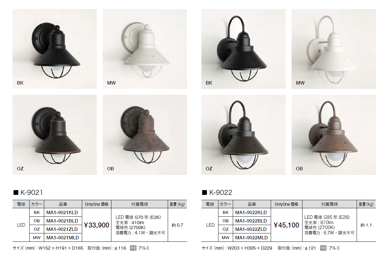 ウォールマウントライト ベーシック【2023年版】_価格_2