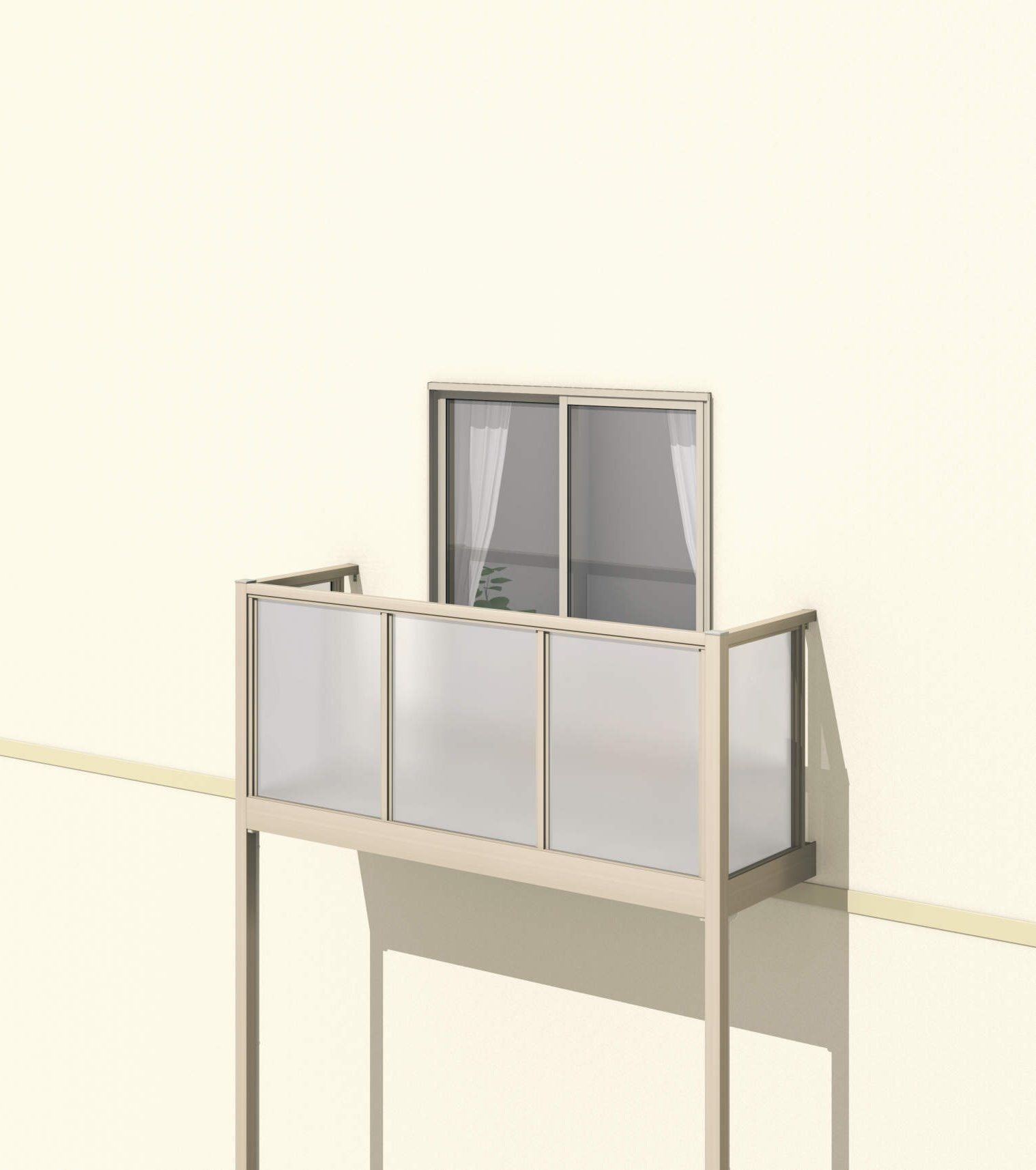 三協アルミの「オルネ(柱建て式 ポリカーボネート)」