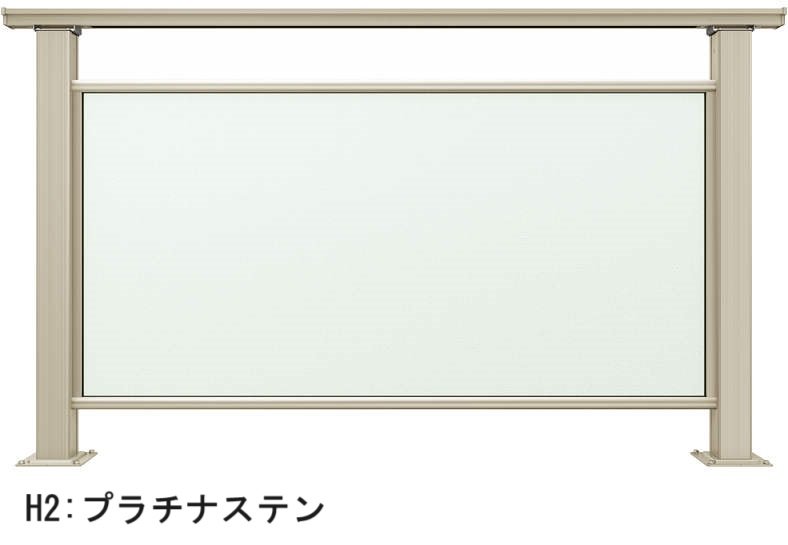YKK APの「ルシアス デッキフェンス B04型 ポリカパネルタイプ」のサブ画像2