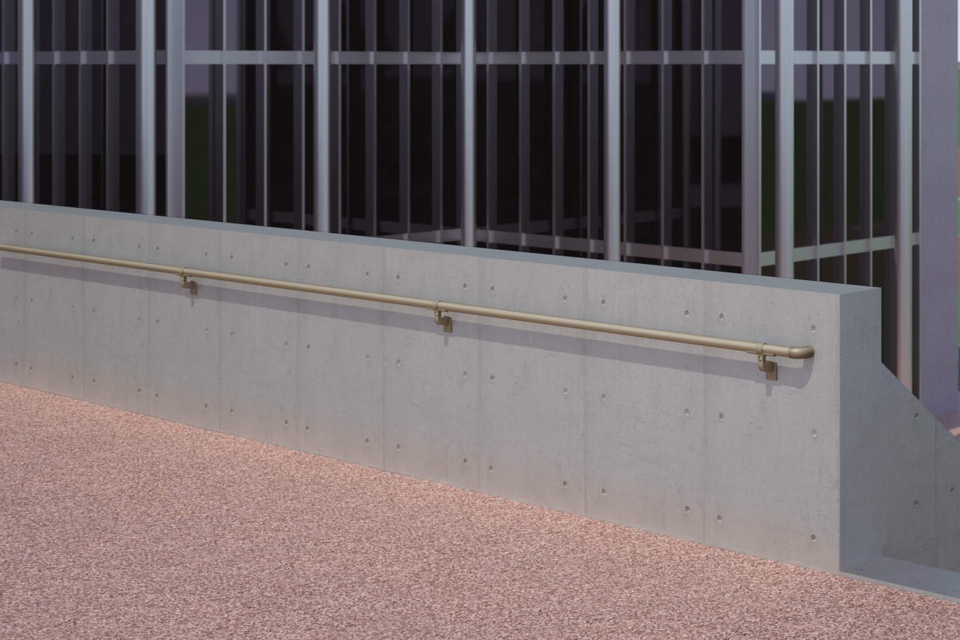 三協アルミの「テスリーフ 壁直付けタイプ 直付け納まり/一段仕様・二段仕様」