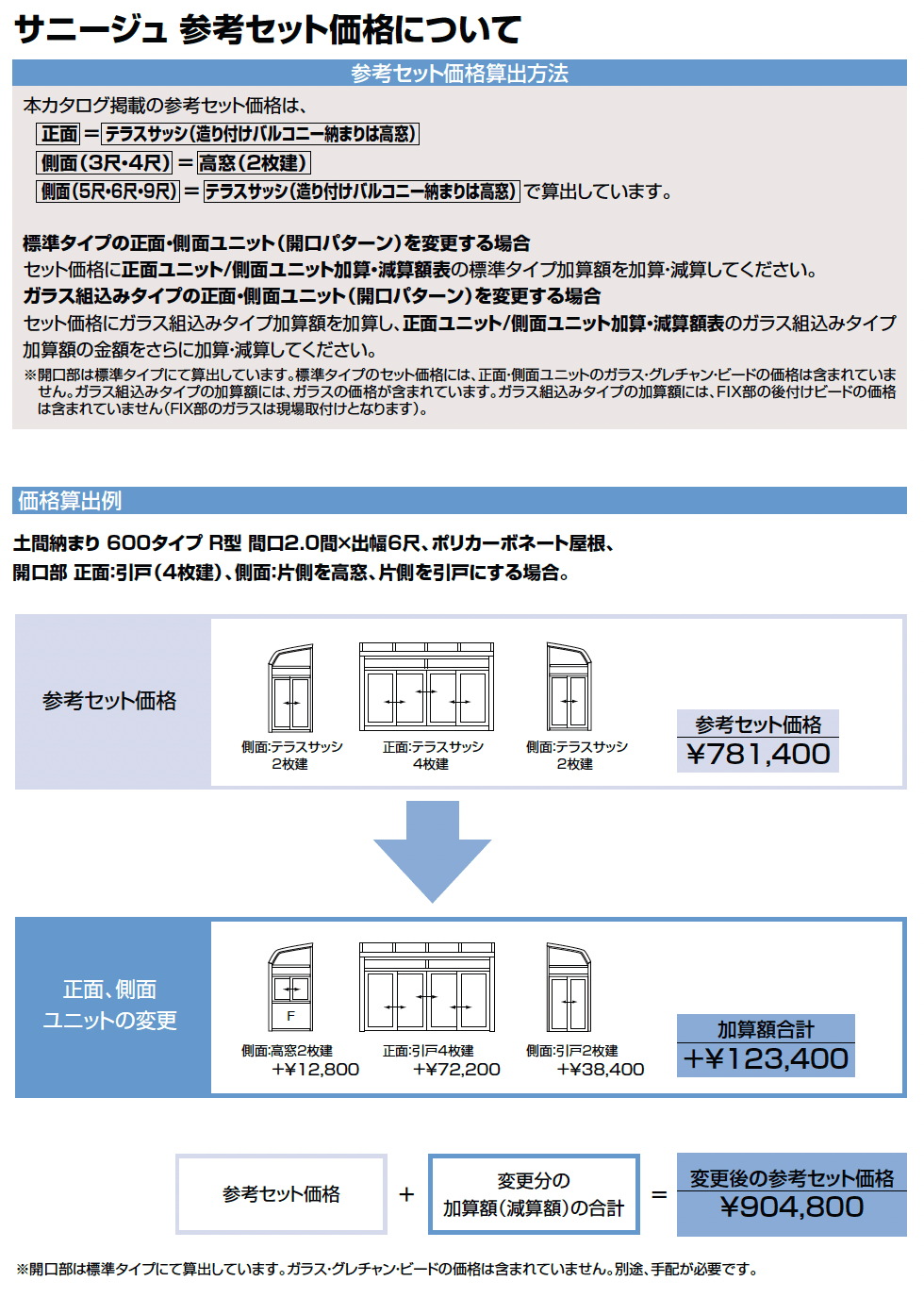 サニージュ F型 土間納まり 関東間_価格_1