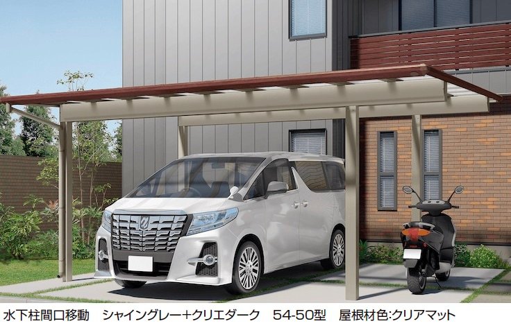 LIXILの「フーゴFプラス 2台用 柱間口移動」