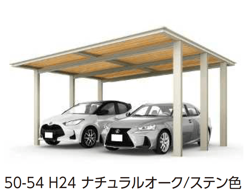 YKK APの「ルシアス カーポート 1500タイプ 2台用 (単体/奥行連結)」のサブ画像3