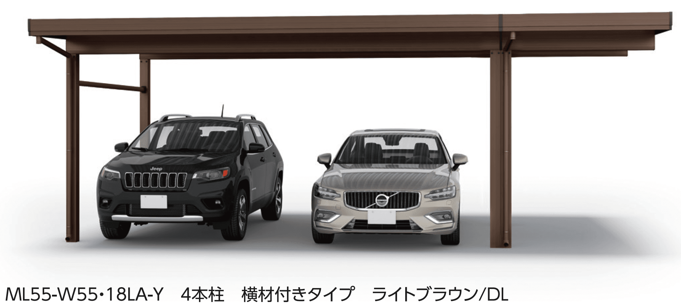 大仙の「SSポートGⅢ 積雪150cm Aタイプ・Bタイプ間口延長セット/2台用+α」