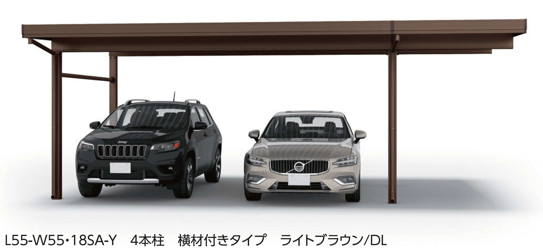 大仙の「SSポートGⅢ 積雪100cm Aタイプ・Bタイプ間口延長セット/2台用+α」