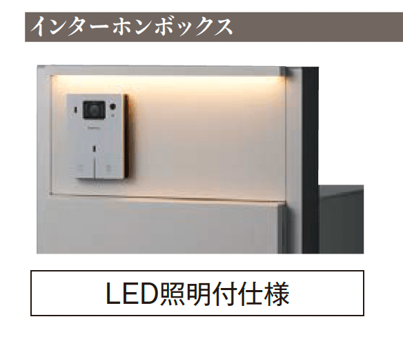 エクシスランドの「ナスタボックス+ポスト 門柱ユニットタイプ」のサブ画像1