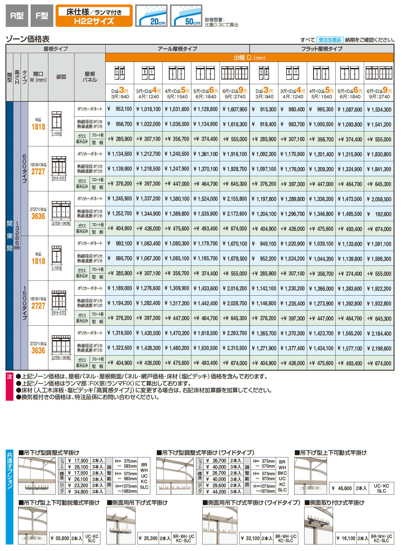 晴れもようwith特注品(床仕様/ランマ付き H22サイズ)_価格_1